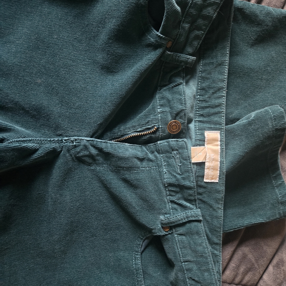 Michael Kors Teal Corduroy Pants